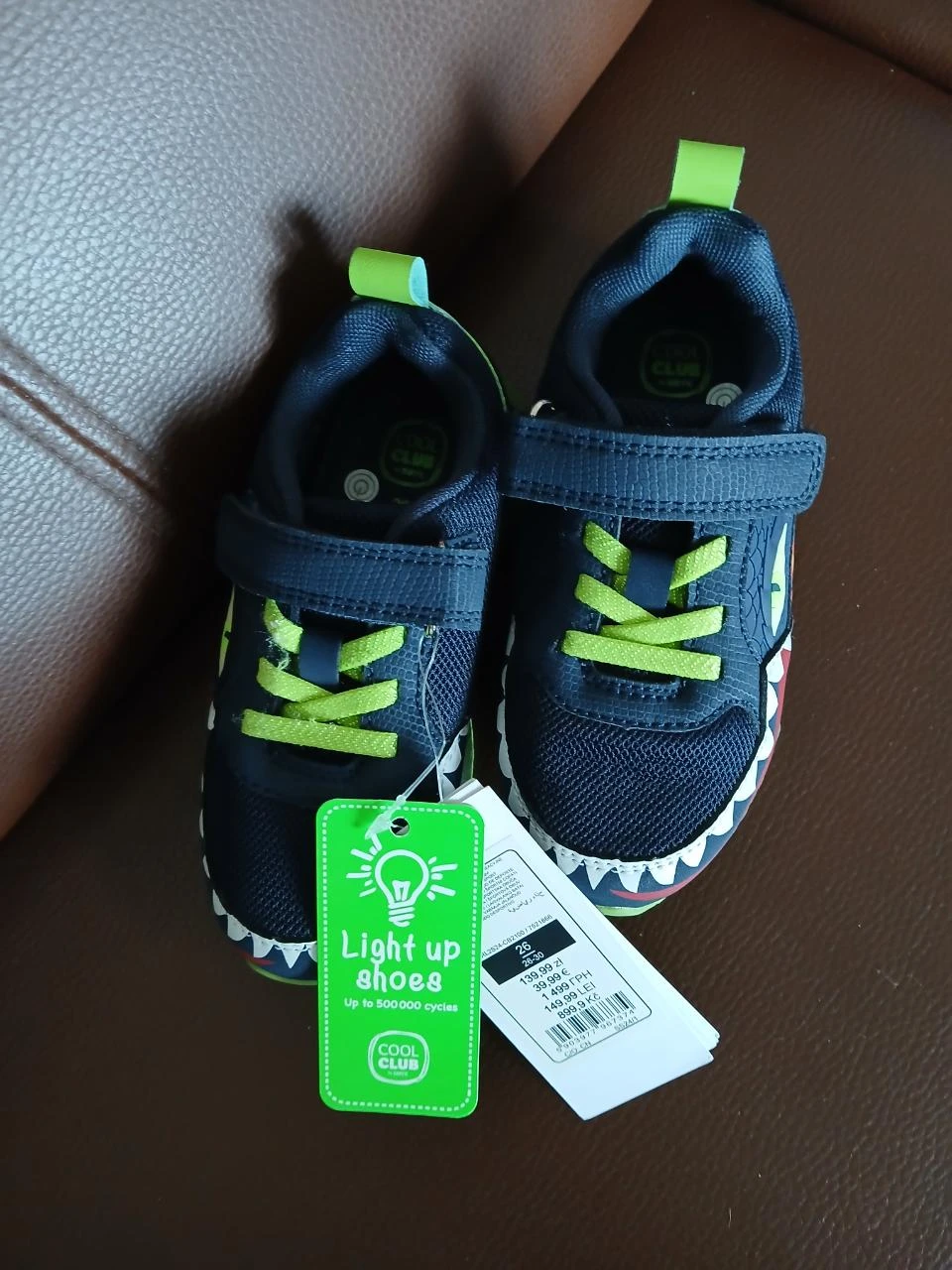 boys' luminous sneakers 26 – photo 3